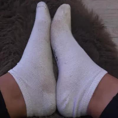 Getragene Socken