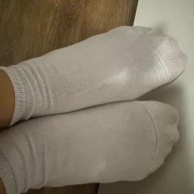 Getragene Socken