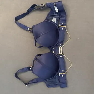 Navy BH mit Goldketten 💕 Elegant & zierlich