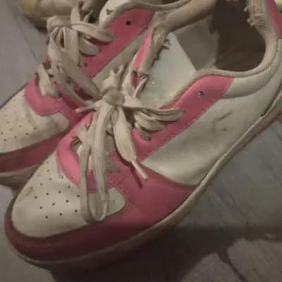 Weiße-Pink Sneakers Gr. 38 – 3 Jahre fast täglich getragen