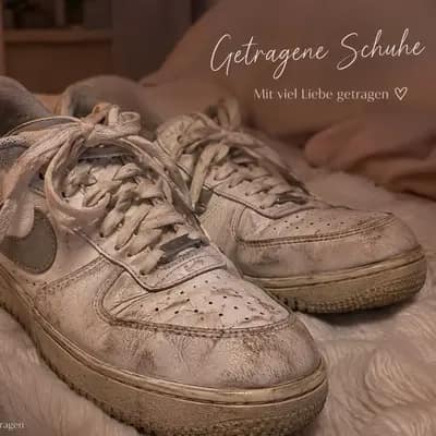 Getragene Schuhe