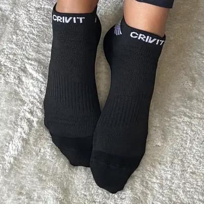 Schwarze Crivit Ankle Socken Gr. 35 💕 Süß & sportlich