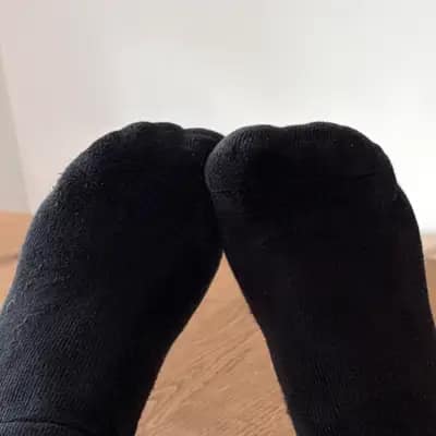 🖤 Schwarze Sneakersocken | Gr. 38 | getragen