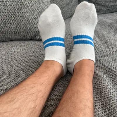 Weiße kurze Socken Gr.42