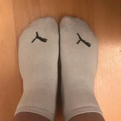 getragene Puma Socken der Größe 40