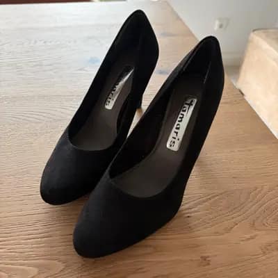 ✨ Tamaris Wildleder-Pumps Gr. 38 | Schwarz | Elegant & zeitlos ✨