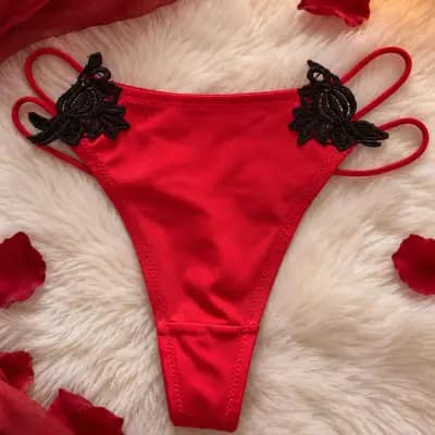 ❤️ Kleine rote Versuchung 😈 | Tanga Gr. 34/36 | 1 Tag getragen