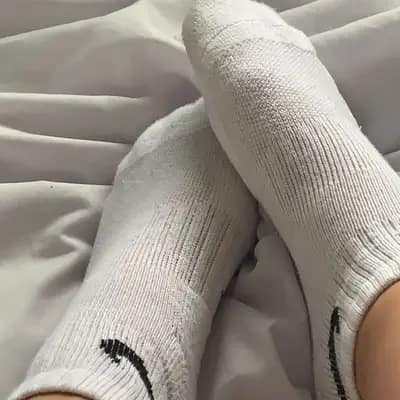 Getragene Socken
