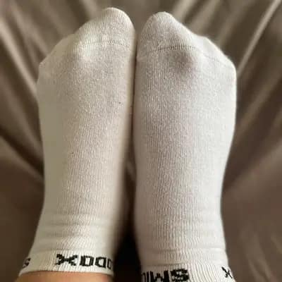 🤍 Fresh & White – getragene Sneaker-Socken (Gr. 40/41) einer Rubens Lady