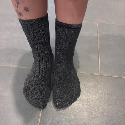 ✨ Glitzernde Lieblingssocken – Gr. 40 🖤