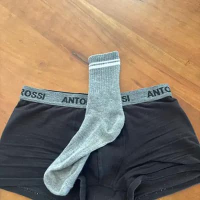Boxershorts grau/schwarz