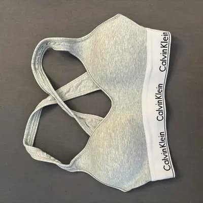 Grauer Calvin Klein Sport-BH