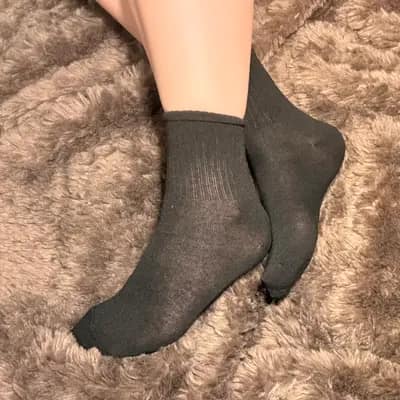 Schwarze Sneakersocken, Gr. 39