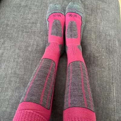 Pink-Graue Reitsocken Gr.36