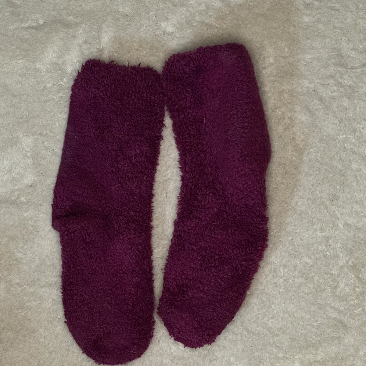 Dicke Plüschsocken in Deep Pink