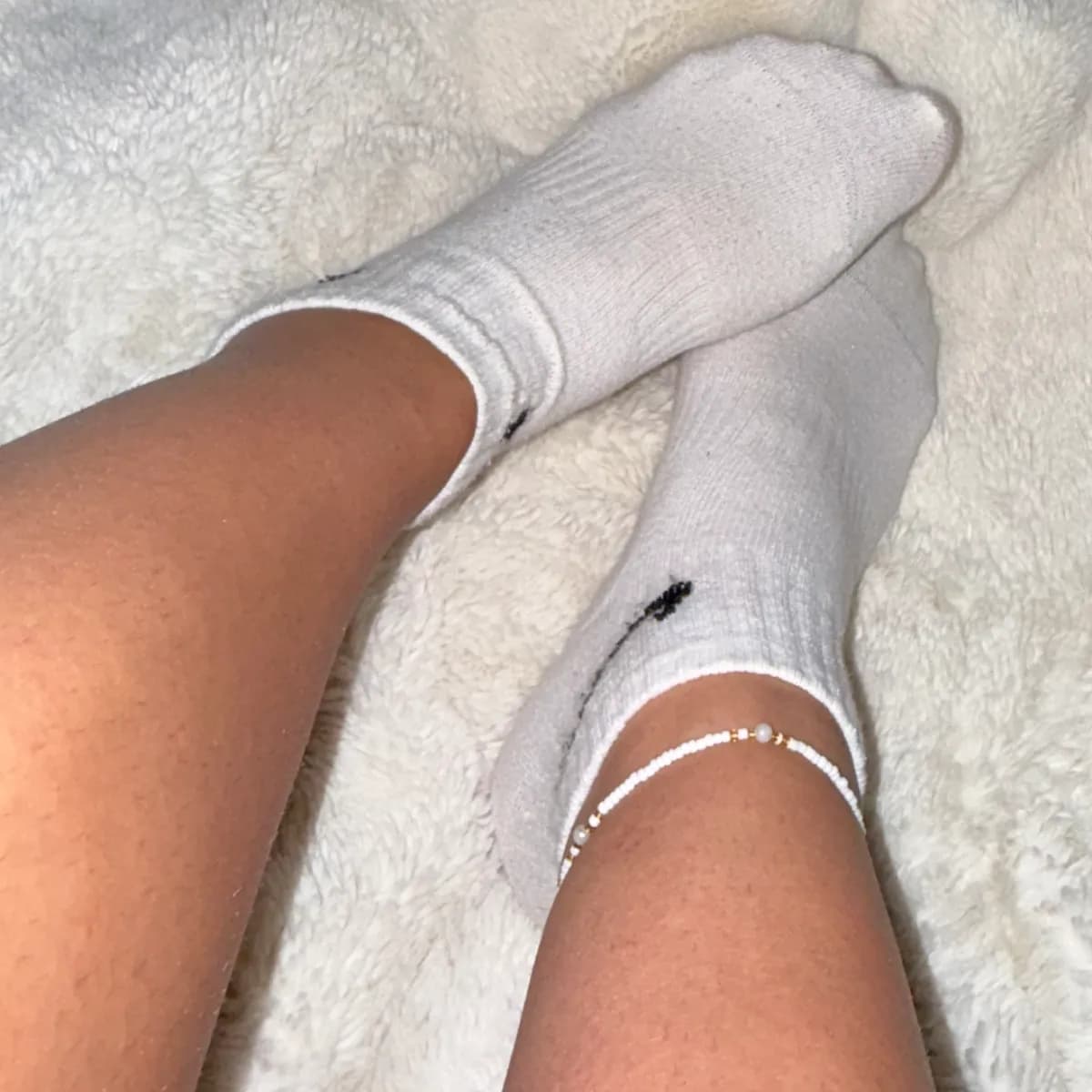 Getragene Socken