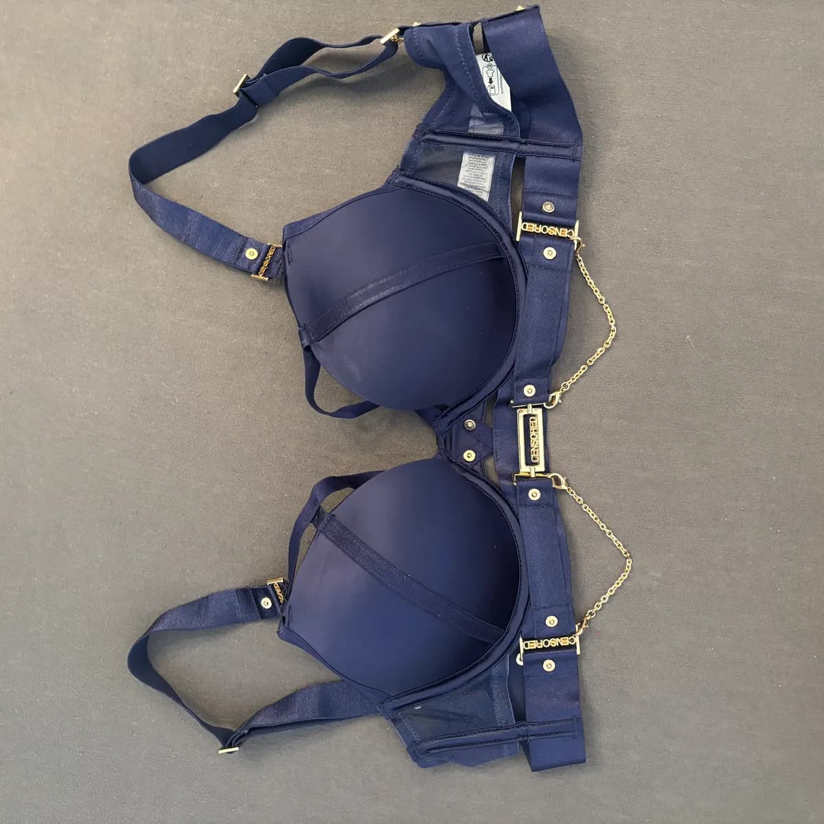 Navy BH mit Goldketten 💕 Elegant & zierlich