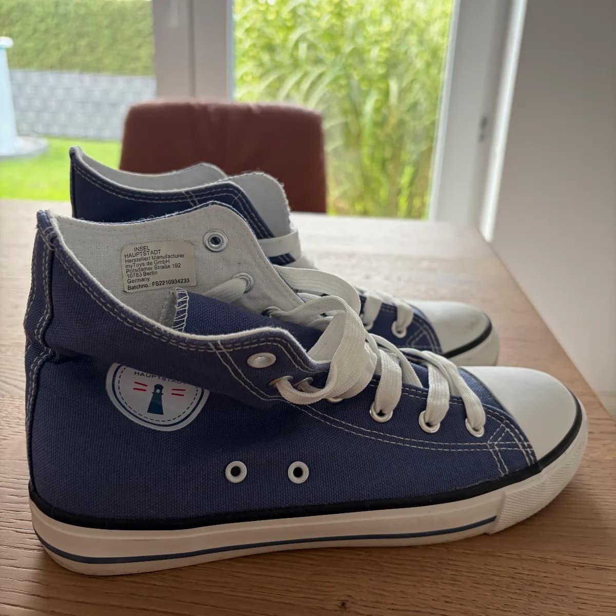 ✨ Blaue High-Top Sneaker Gr. 38 | Converse-Style | Sehr guter Zustand ✨