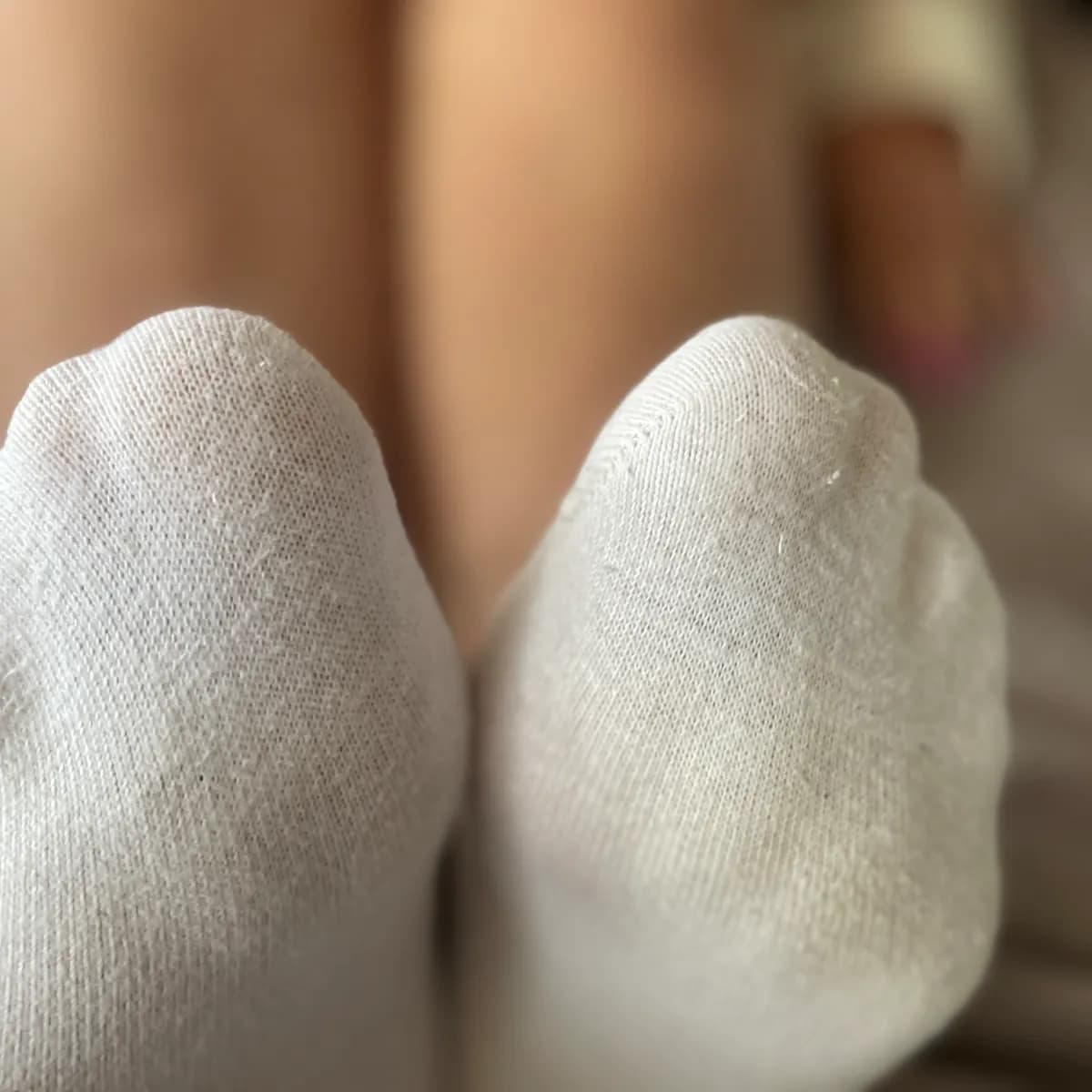 🤍 Fresh & White – getragene Sneaker-Socken (Gr. 40/41) einer Rubens Lady