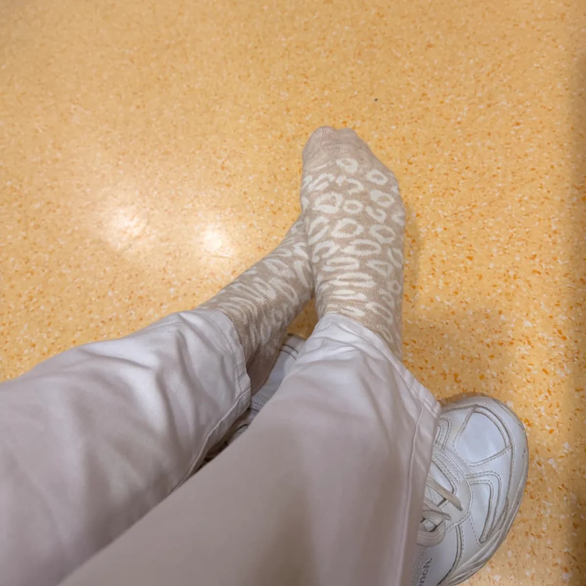 🤎🐆 Beige Leo-Socken 🐆🤎