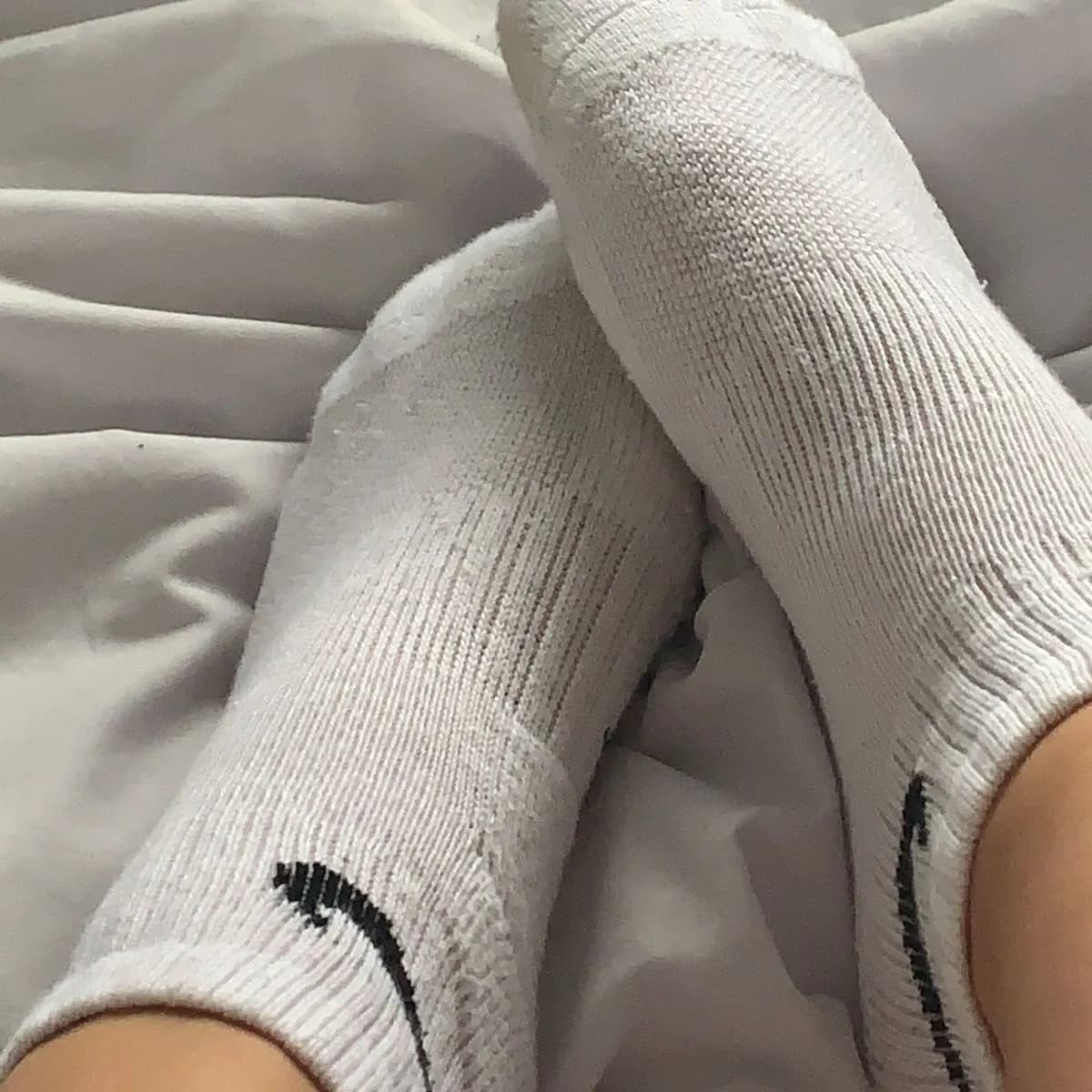 Getragene Socken