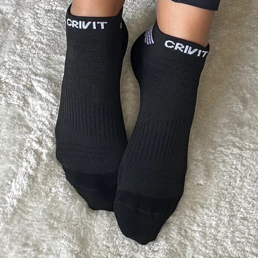 Schwarze Crivit Ankle Socken Gr. 35 💕 Süß & sportlich