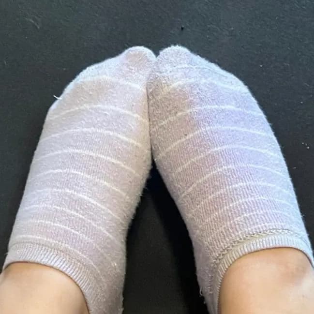 Lilane Sneaker Socken mit weißen Streifen Gr:38-42 1½ Tage getragen