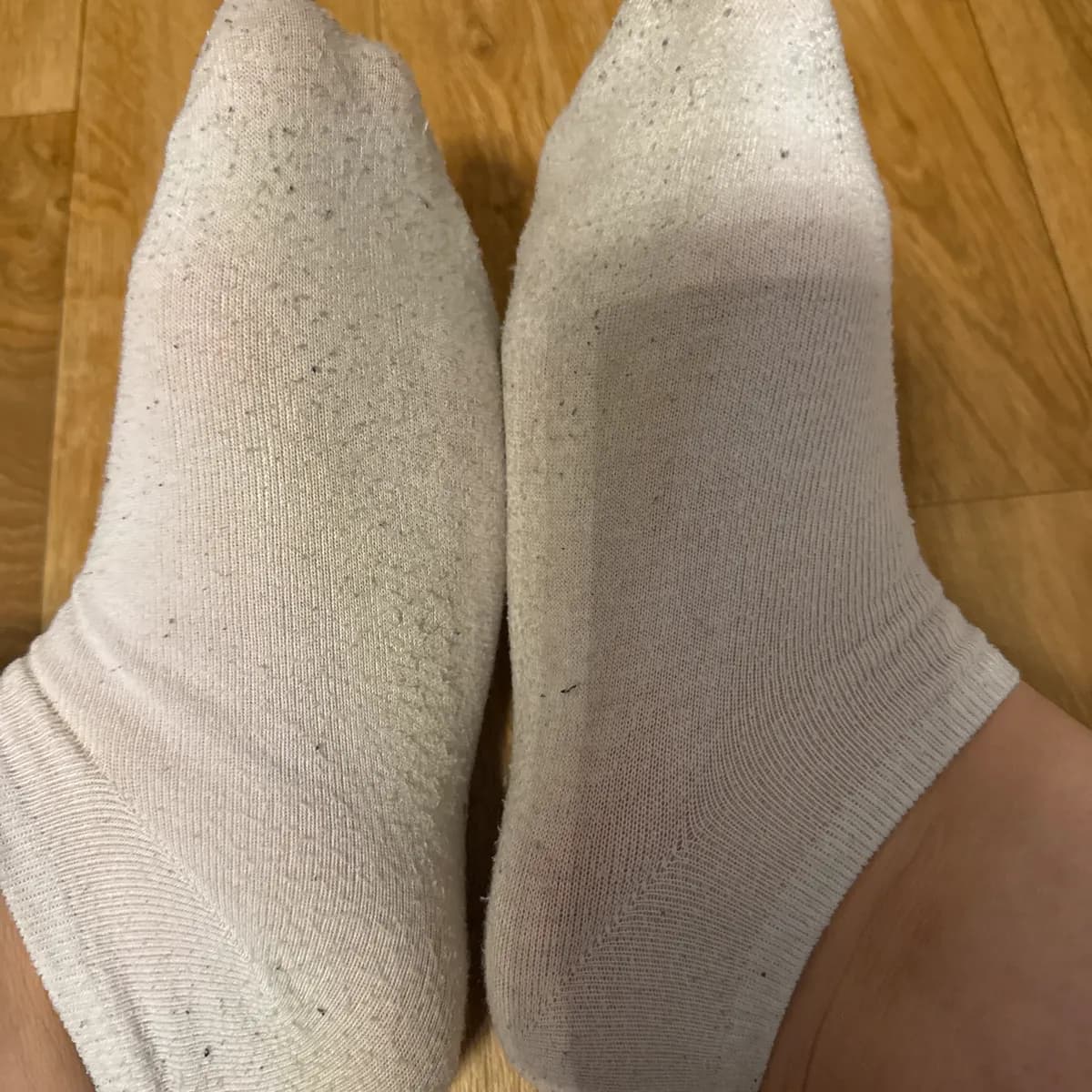 Getragene Socken