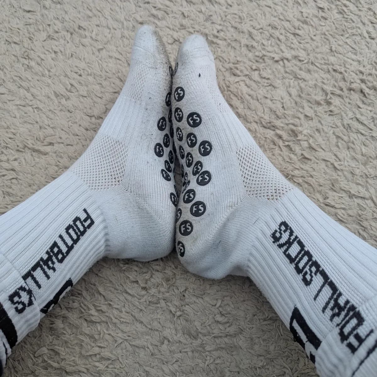 Weiße Sportsocken – Größe 35–38 – getragen – individuelle Tragezeit möglich