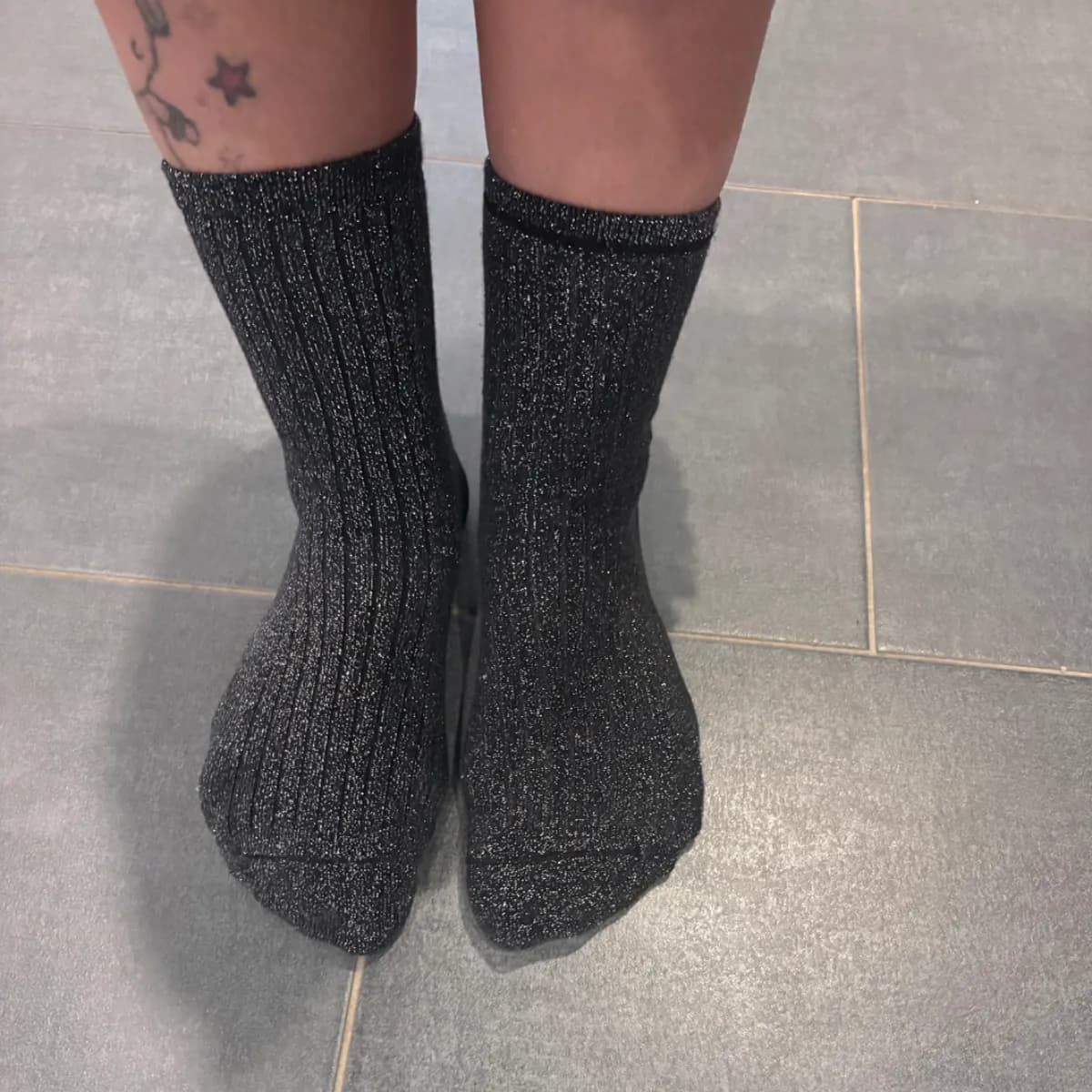 ✨ Glitzernde Lieblingssocken – Gr. 40 🖤