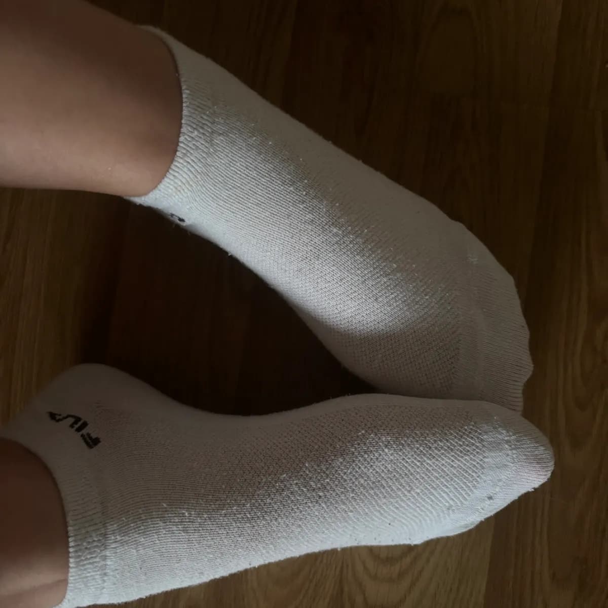 Getragen weiße Socken 🧦