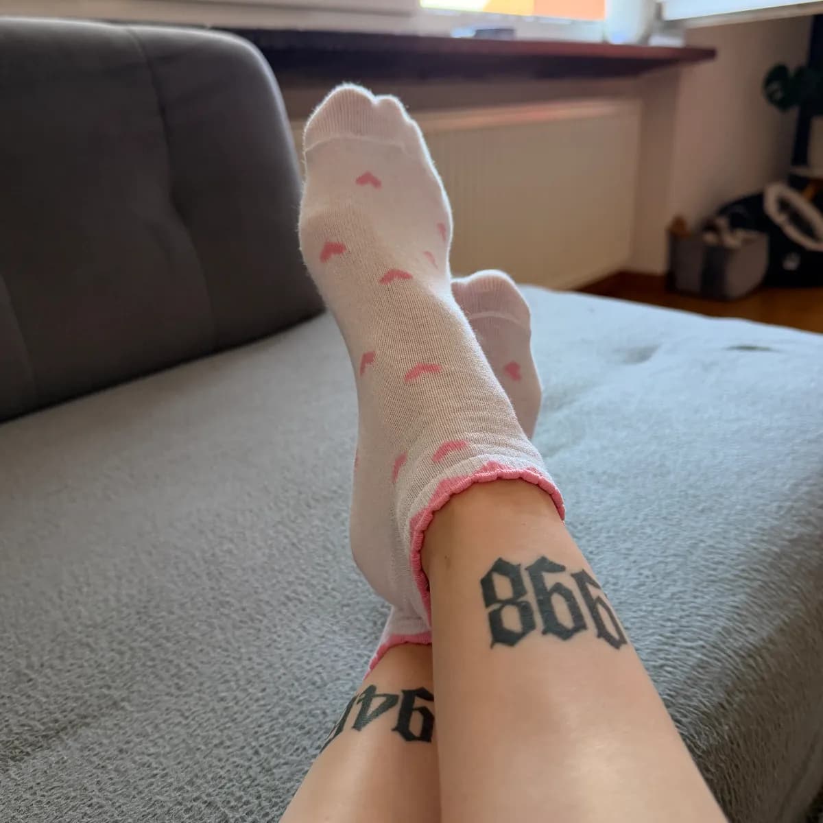 🌸Alltagssocken mit süßem Herzmuster🌸