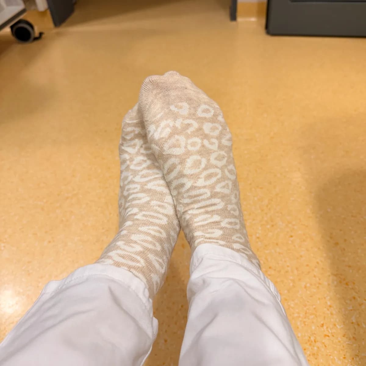 🤎🐆 Beige Leo-Socken 🐆🤎